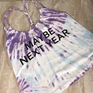 Purple Tye Dye Tank by Southern Spirit M